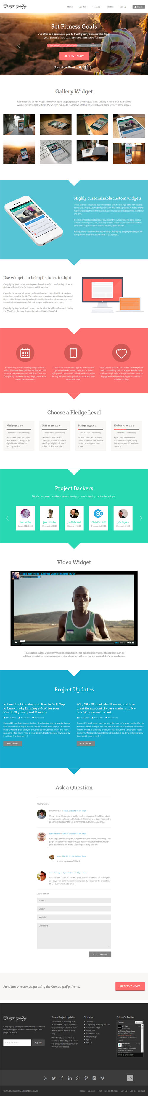 Crowdfunding Website Theme 