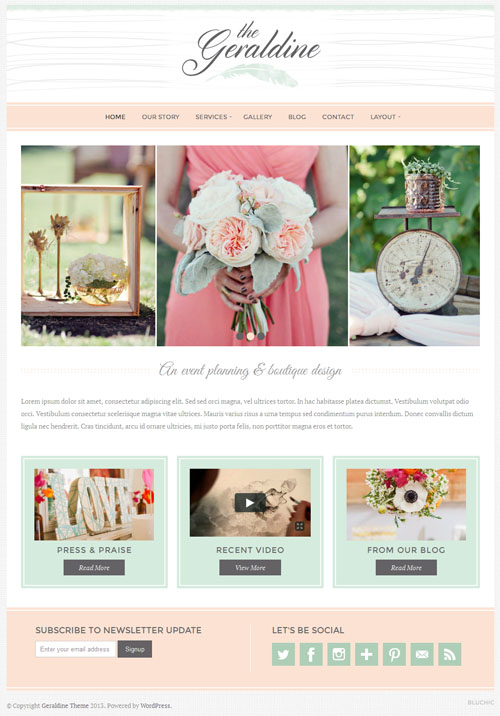 Geraldine Premium WordPress Theme