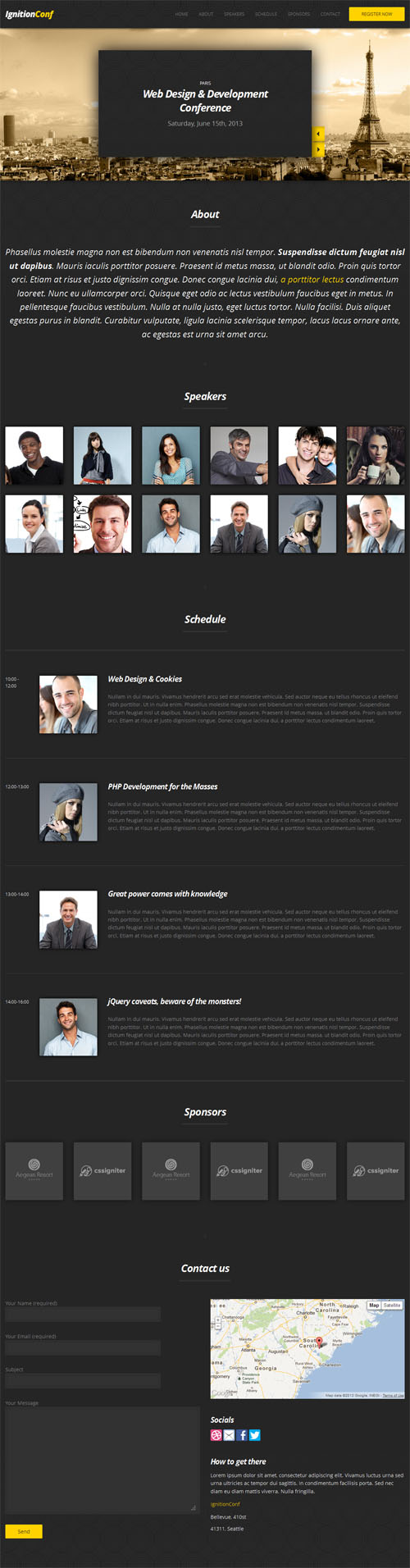 Conference WordPress Theme