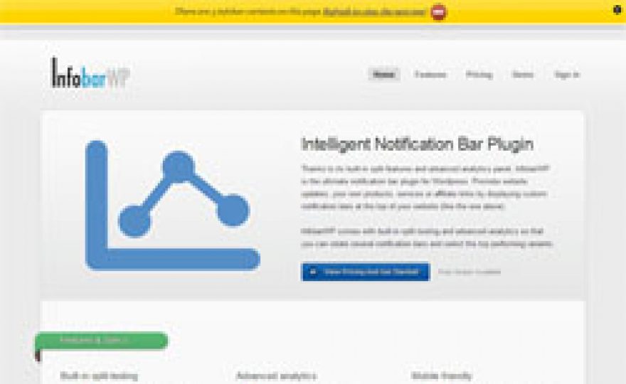 InfobarWP WordPress Notification Bar Plugin Review