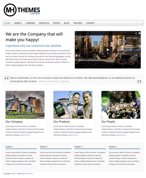 MH Corporate WordPress Theme