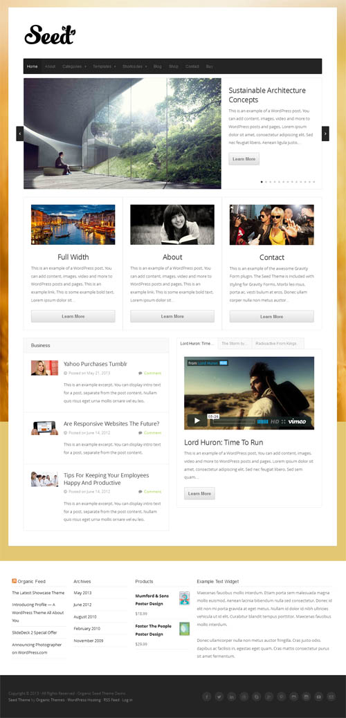 Seed WordPress Theme