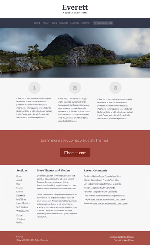 Everett Premium Business WordPress Theme