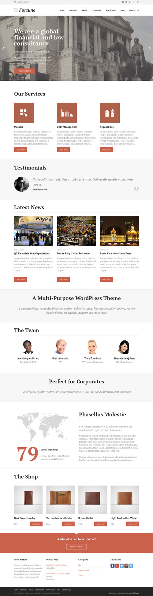 Fortune Corporate WordPress Theme