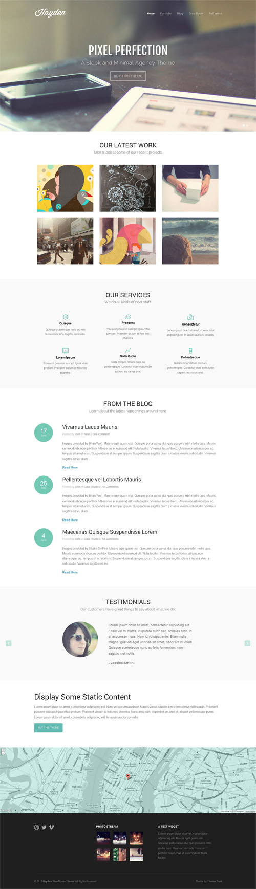 hayden Professional Agency WordPress Theme