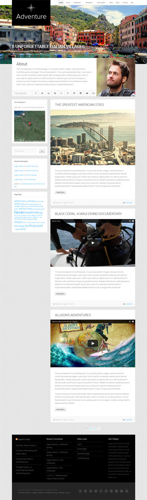 Adventure Travel WordPress Theme