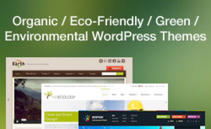 Eco, Nature, Organic & Environmental WordPress Themes