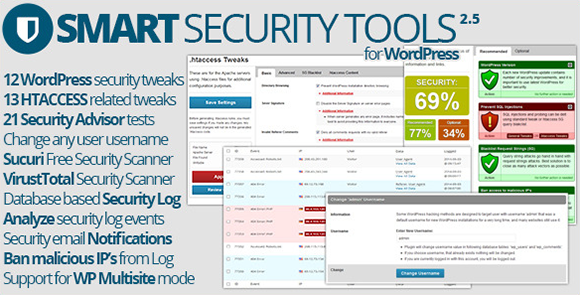 WordPress - Smart Security Tools   CodeCanyon