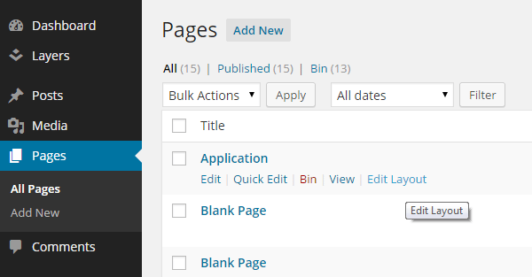 Layers Page Manager