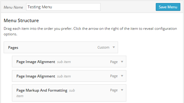 Layers WordPress Menu Editor