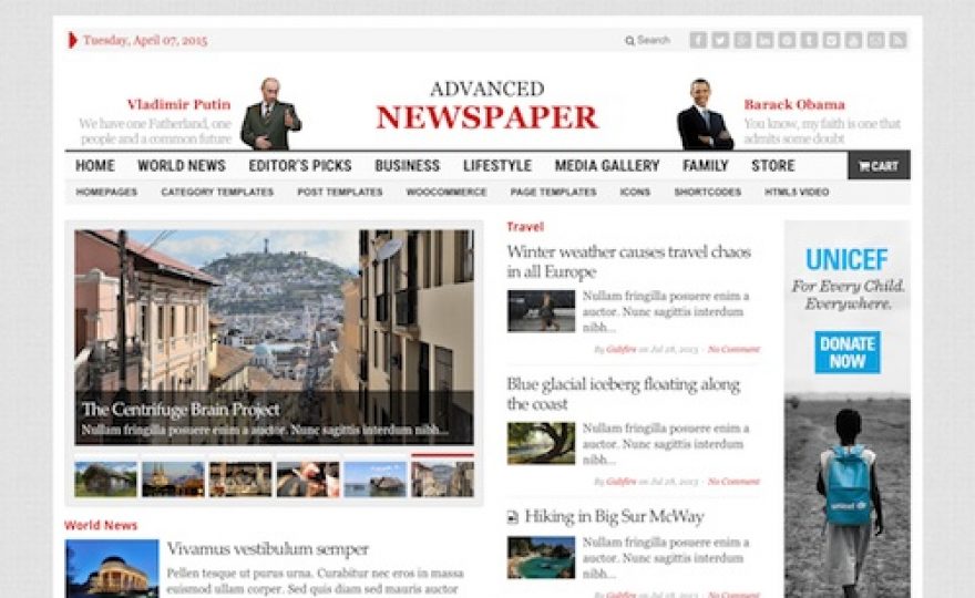 Theme Advanced Newspaper | modern newspaper wordpress theme Theme Advanced Newspaper | modern newspaper wordpress theme