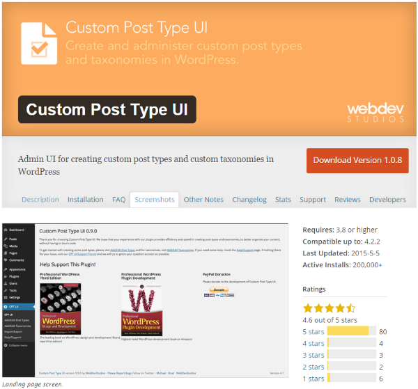 Custom Post Type UI