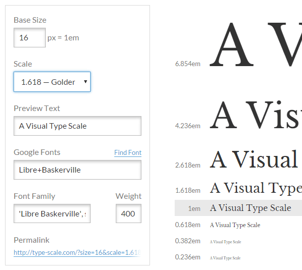 Type Scale