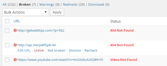 Broken Link Checker