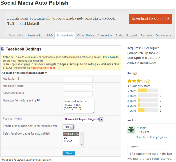 Social Media Auto Publish