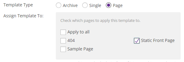 Themify Flow Review Assign to Page