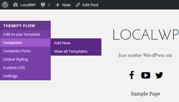 Themify Flow Review Menu