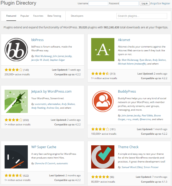 Apps and Plugins wordpress