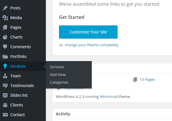 Monstroid Custom Post Types