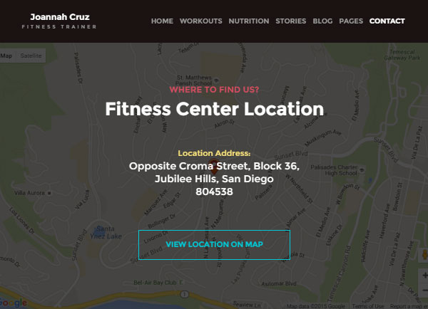 Personal Trainer Website Location