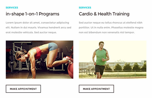 Personal Trainer Website Services