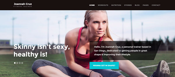 Personal Trainer Website WordPress Theme