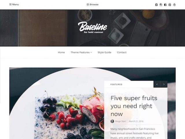 Baseline – Magazine WordPress Theme