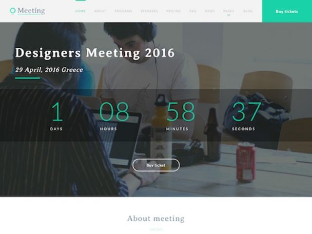 Meeting – Event WordPress Theme