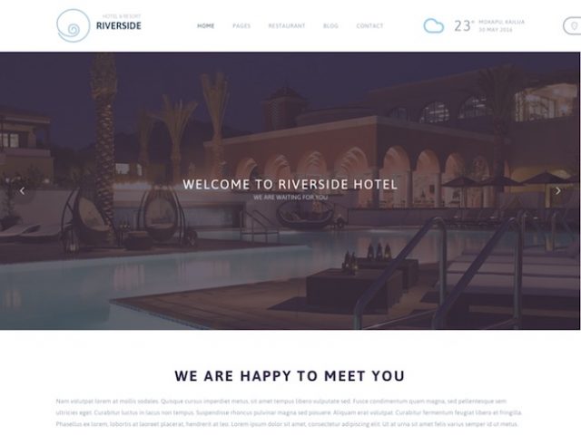 Riverside Resort WordPress Theme