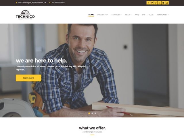 Technico – Business WordPress Theme