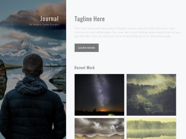 Journal Photography WordPress Theme