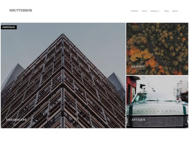 Shutterbox Portfolio WordPress Theme