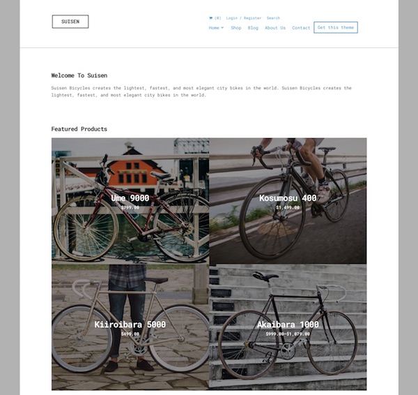 suisen woocommerce theme