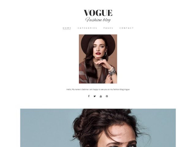 Vogue Blog WordPress Theme