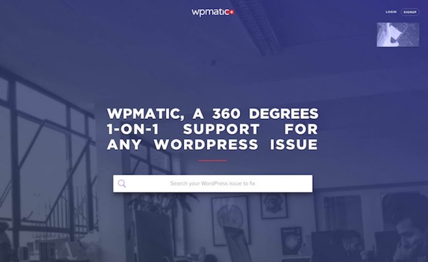 Get Premium 1-on-1 WordPress Support at WPmatic