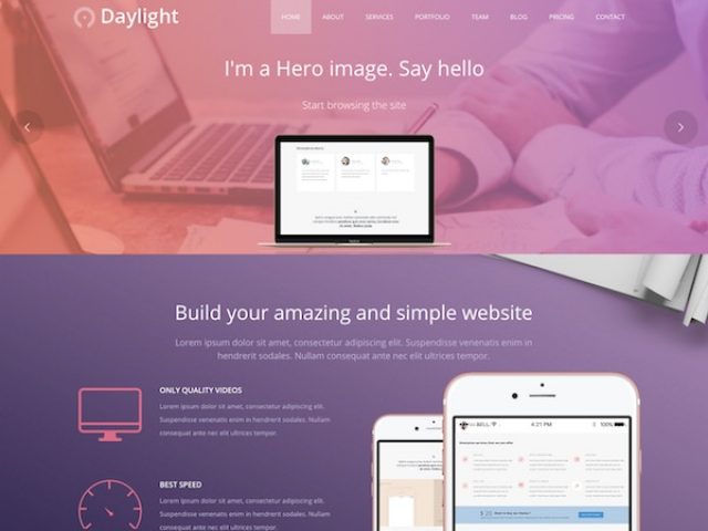 Daylight Business WordPress Theme