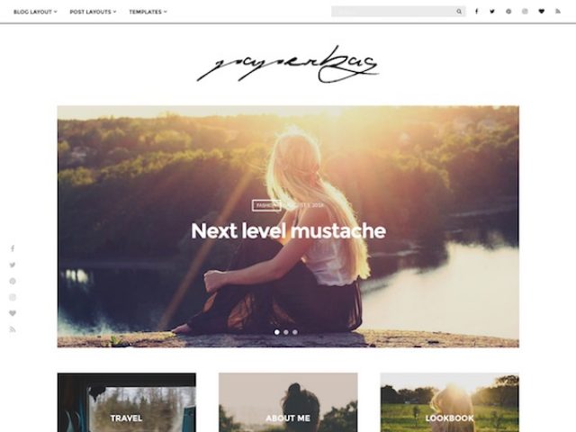 Paperbag Blogging WordPress Theme