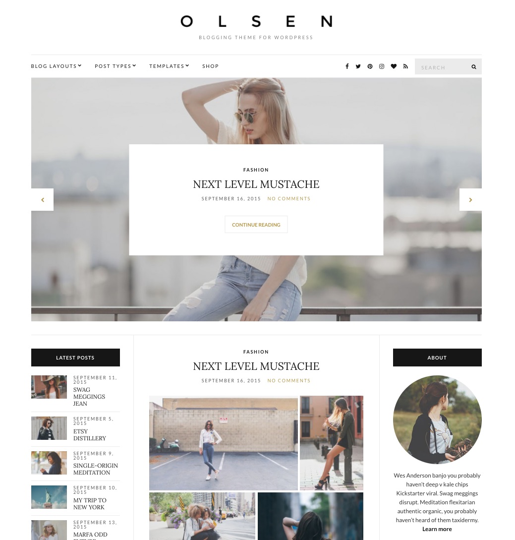 Olsen WordPress Theme