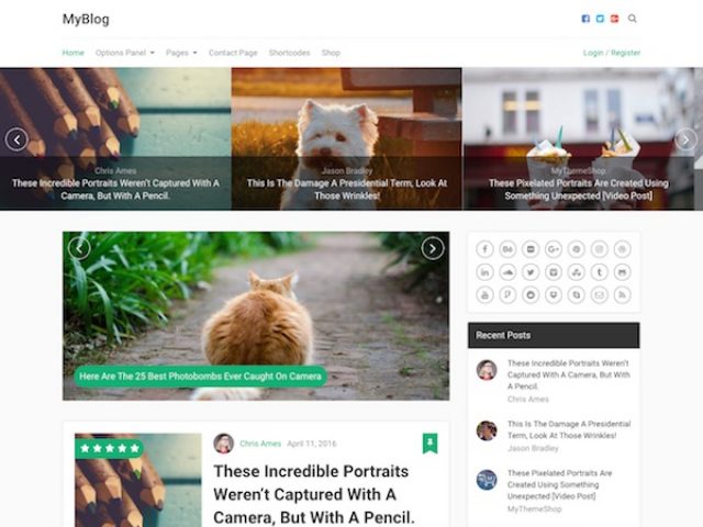 MyBlog WordPress Theme