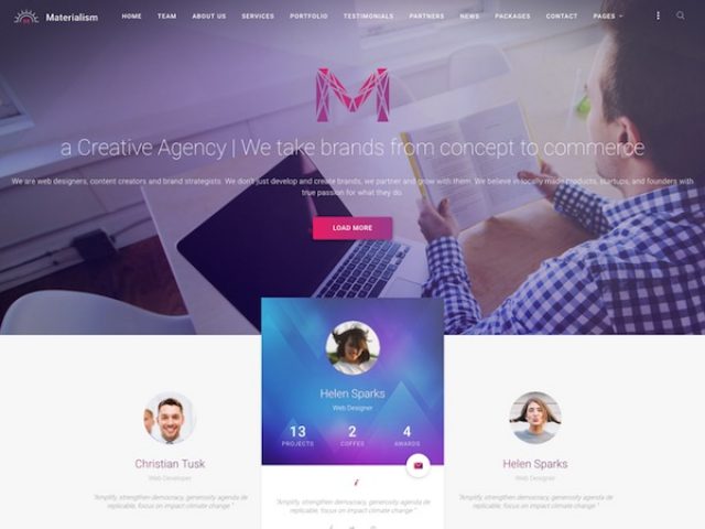 Materialism WordPress Theme