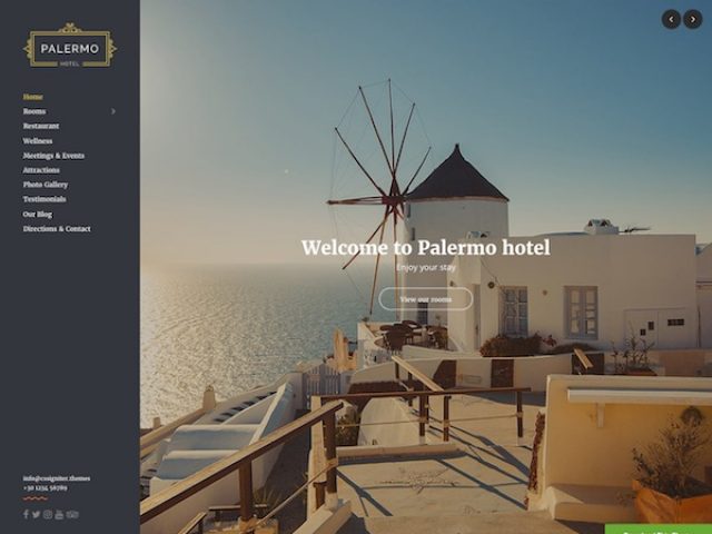 Palmero WordPress Hotel Theme