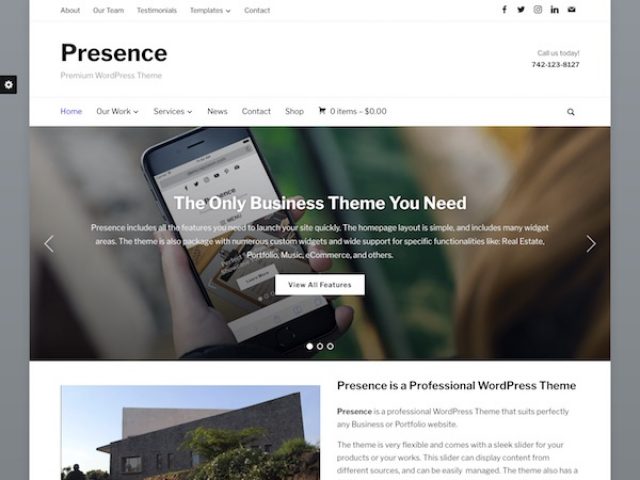 Presence Multipurpose WordPress Theme