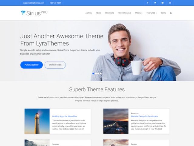 Sirius Pro WordPress Theme