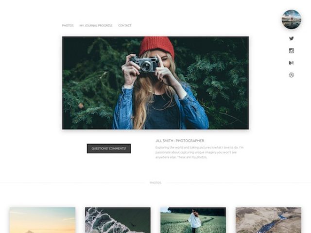 Simple Folio WordPress Theme