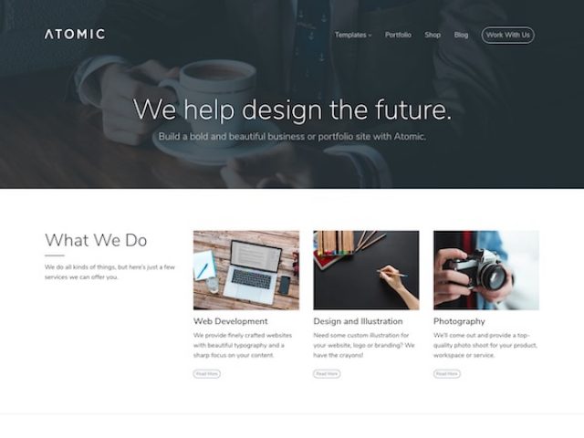 Atomic – Multipurpose WordPress Theme