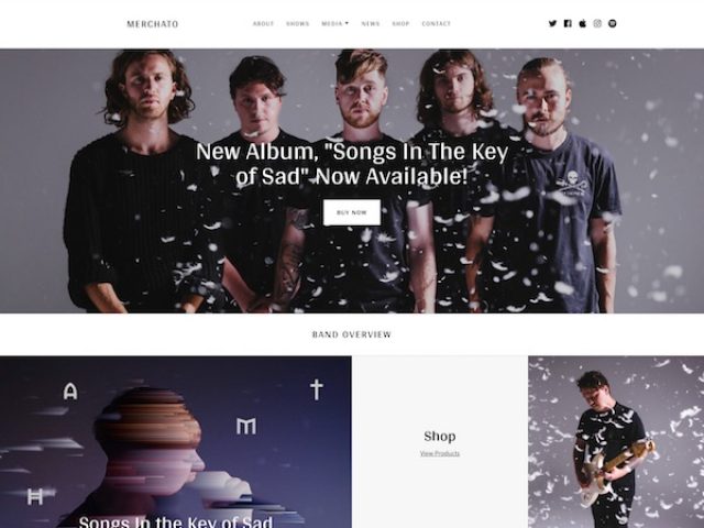 Merchato – Band & Music WordPress Theme