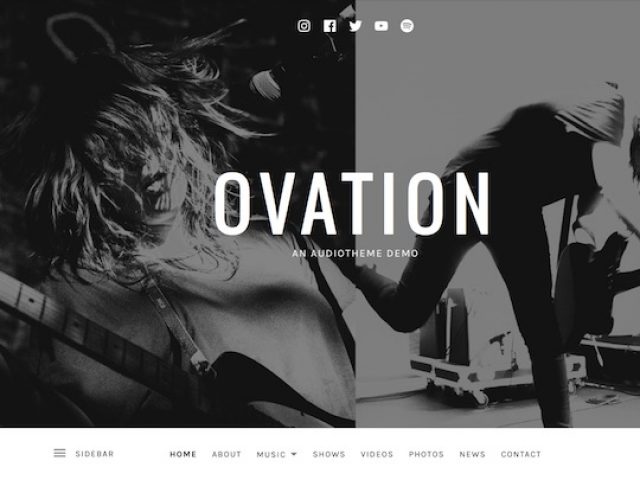 Ovation – Music WordPress Theme