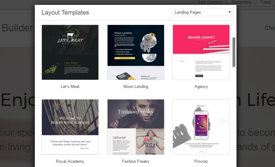 Beaver Builder templates