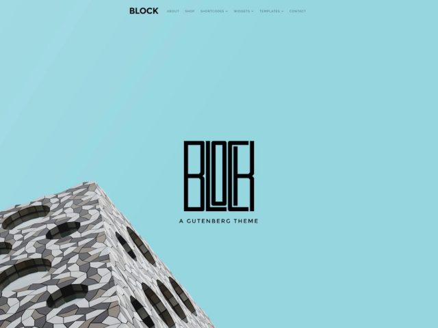 Block – A Gutenberg WordPress Theme