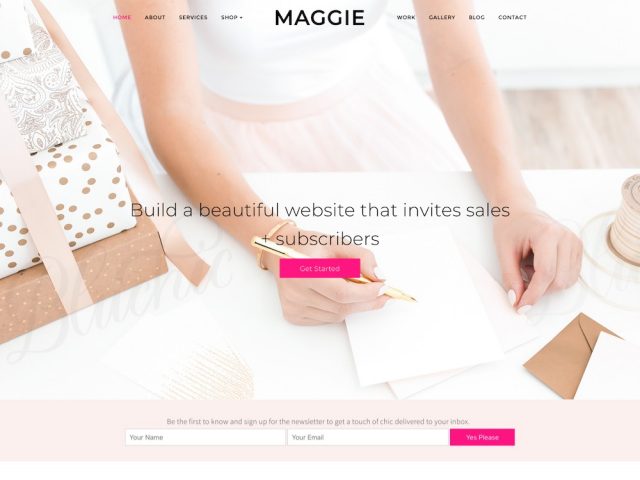 Maggie Feminine Business WordPress Theme